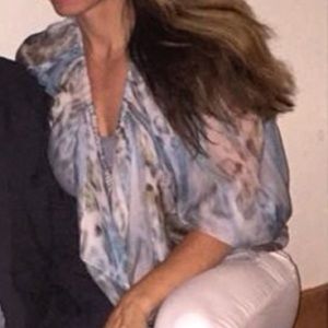 Plein Sud Jeanius 100% silk blouse
